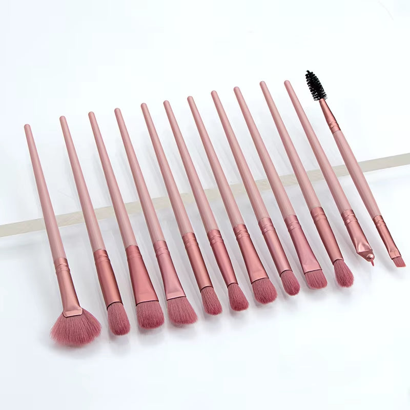12PCS Makeup Brushes Set Brochas Maquillaje Pincel De Maquiagem Kit Rangement Maquillage Beauty Makeup Tools