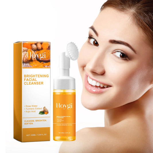 Turmeric Cleansing Milk Deeply Cleanses Facial Skin Reduces Acne Marks Moisturizes Cleaning and Brightens the Complexion