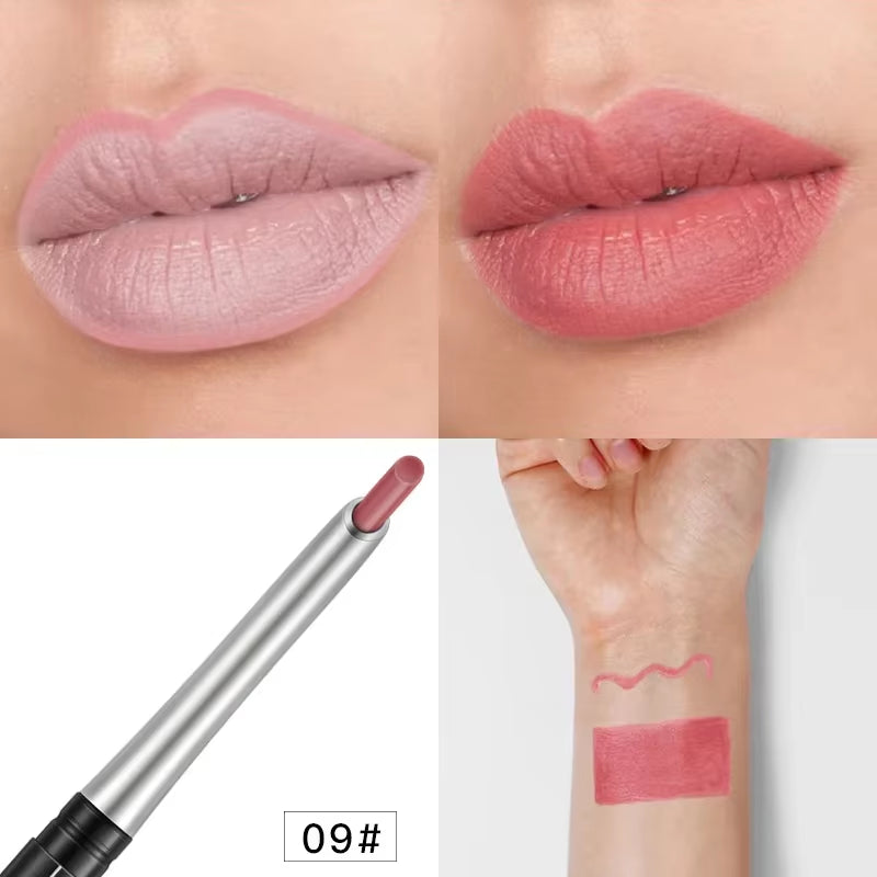 Pudaier Matte Lip Liner Pencil Waterproof Nude Sexy Lipstick Long-Lasting Women Makeup Eyes Lipliner Contour Crayon Levre