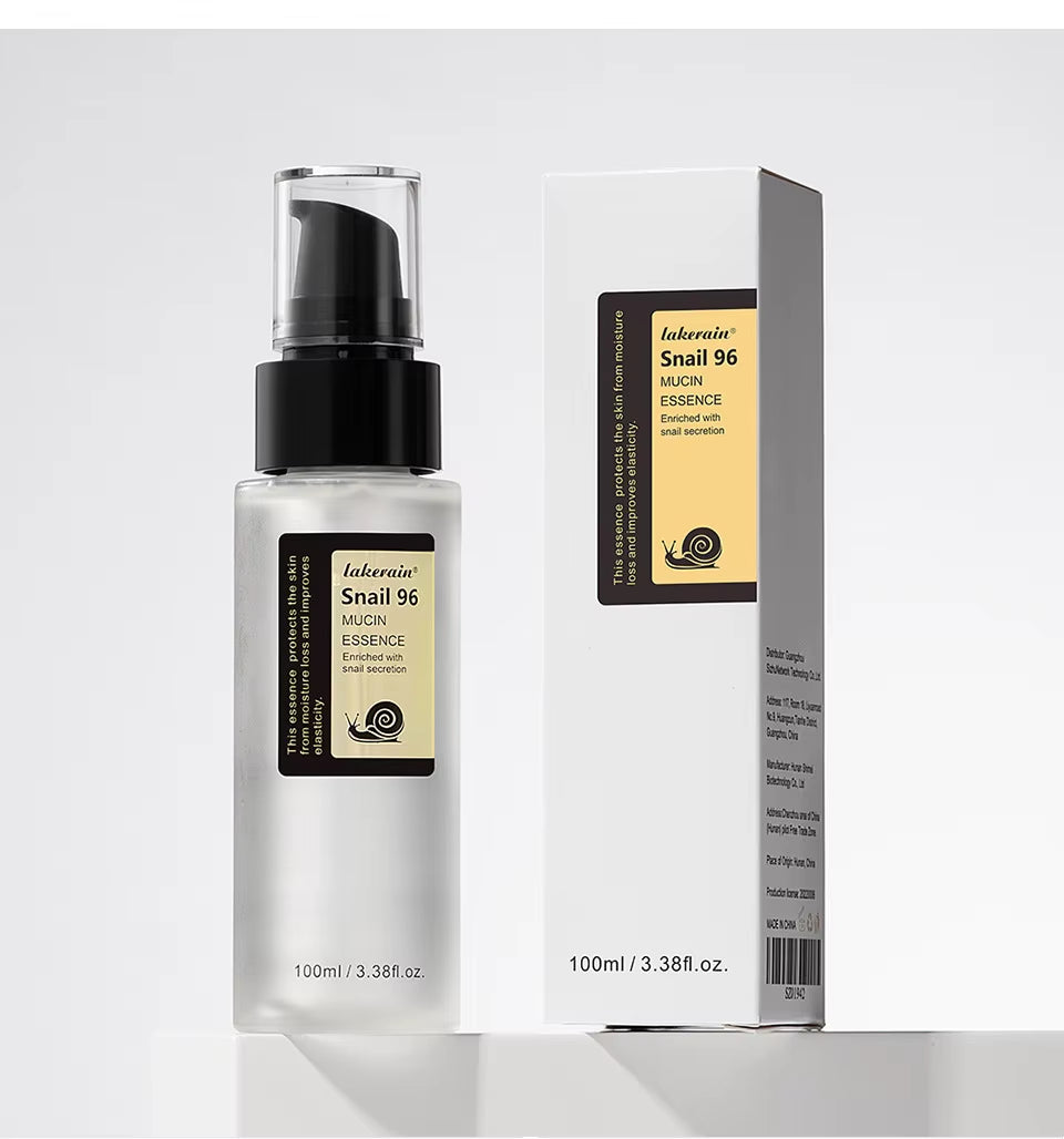 Snail Serum 96% Power Repairing Essence Lift Firm Anti-Aging Fade Fine Lines Acne Treatment Facial Sensitive Whitening 100Ml