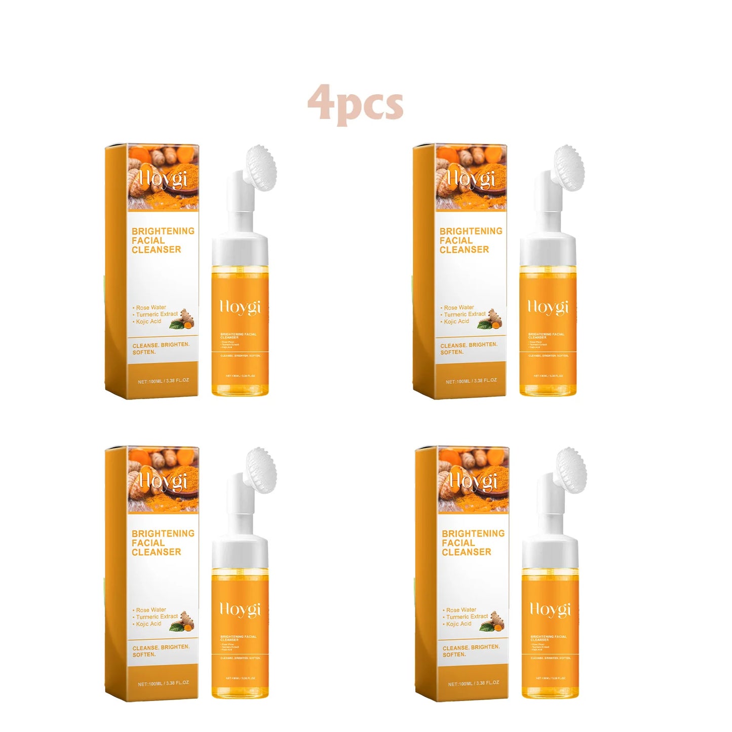 Turmeric Cleansing Milk Deeply Cleanses Facial Skin Reduces Acne Marks Moisturizes Cleaning and Brightens the Complexion