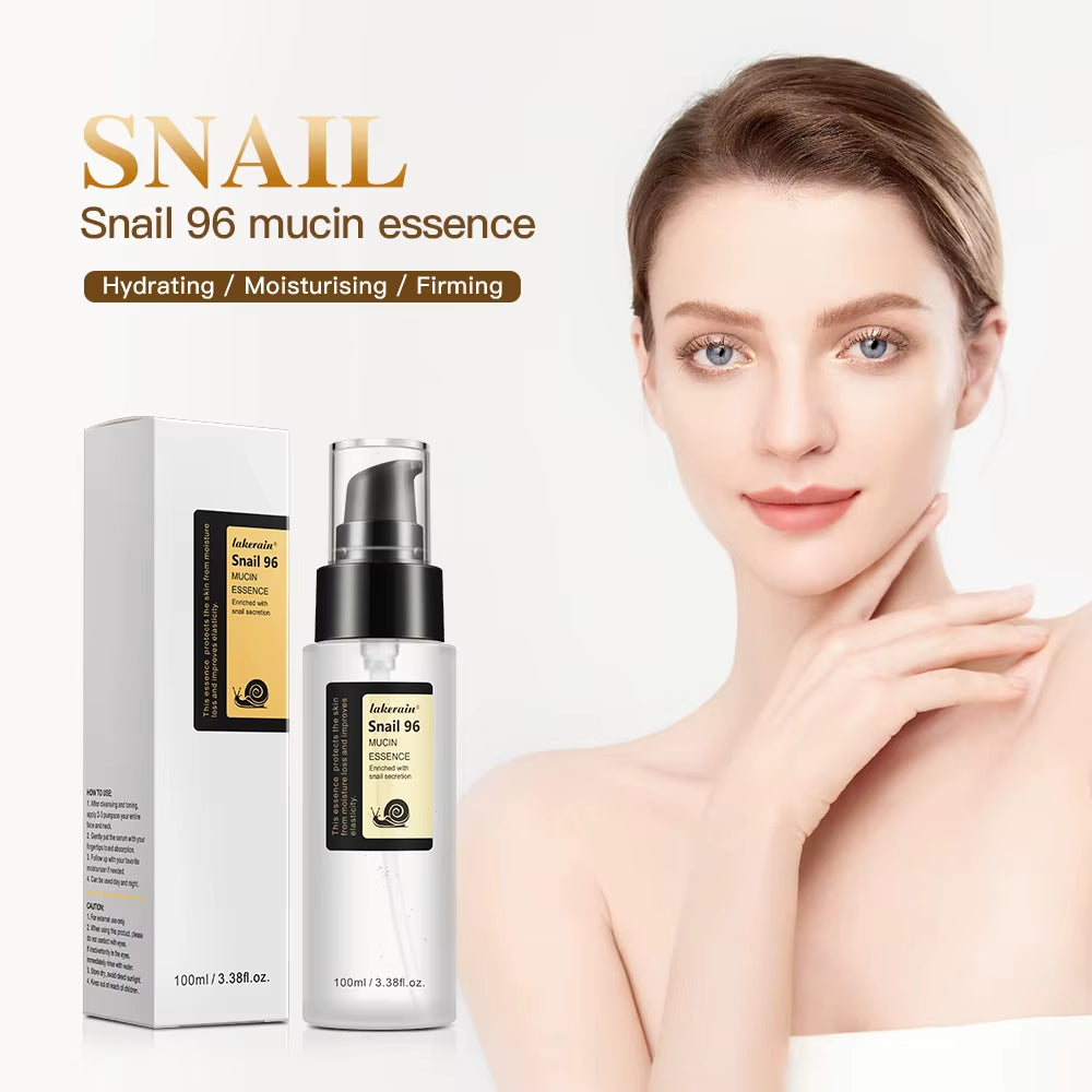 Snail Serum 96% Power Repairing Essence Lift Firm Anti-Aging Fade Fine Lines Acne Treatment Facial Sensitive Whitening 100Ml