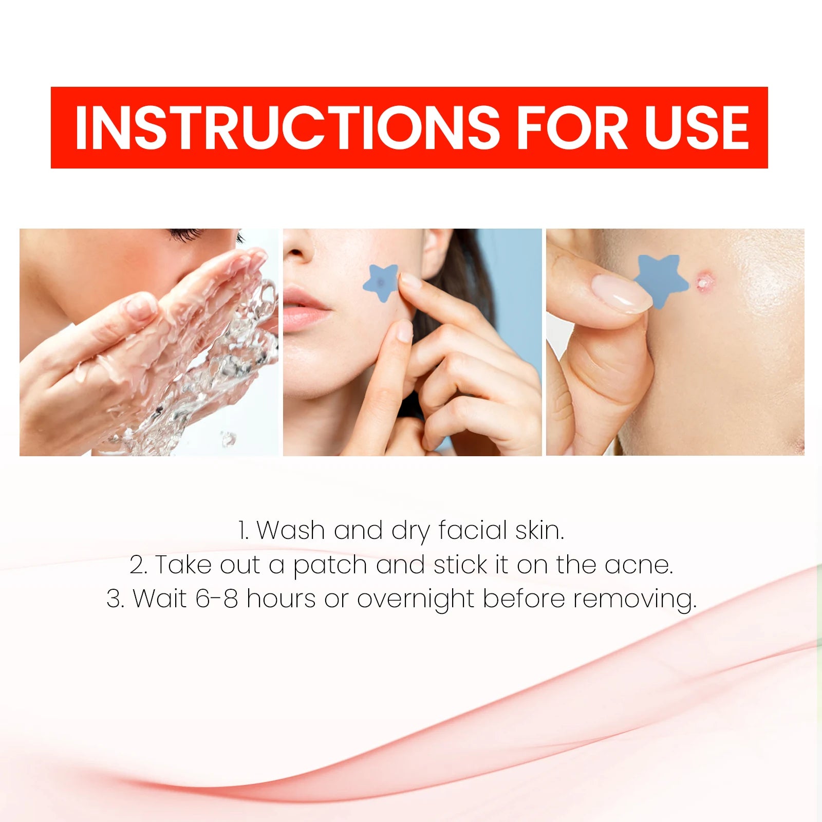 Pimple Patches Deep Clean Gentle Non-Irritating Facial Treatment Acne Removal Waterproof Beauty Skincare Concealer Pimple Marks