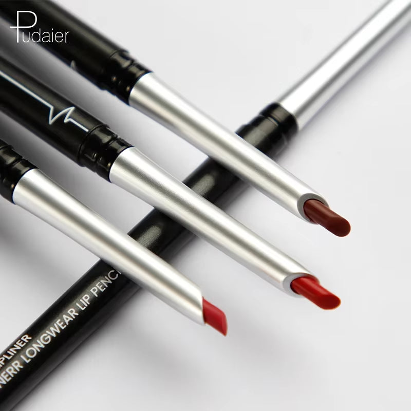 Pudaier Matte Lip Liner Pencil Waterproof Nude Sexy Lipstick Long-Lasting Women Makeup Eyes Lipliner Contour Crayon Levre