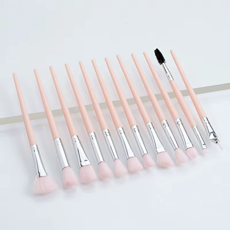 12PCS Makeup Brushes Set Brochas Maquillaje Pincel De Maquiagem Kit Rangement Maquillage Beauty Makeup Tools