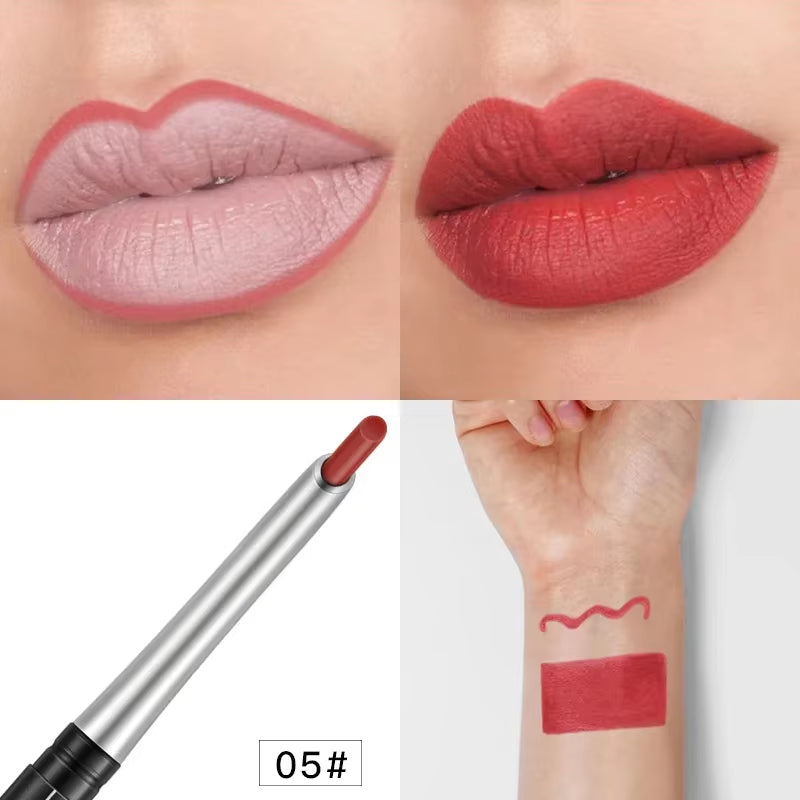 Pudaier Matte Lip Liner Pencil Waterproof Nude Sexy Lipstick Long-Lasting Women Makeup Eyes Lipliner Contour Crayon Levre