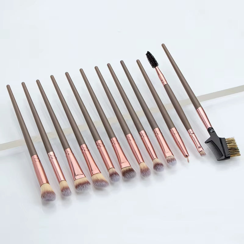 12PCS Makeup Brushes Set Brochas Maquillaje Pincel De Maquiagem Kit Rangement Maquillage Beauty Makeup Tools