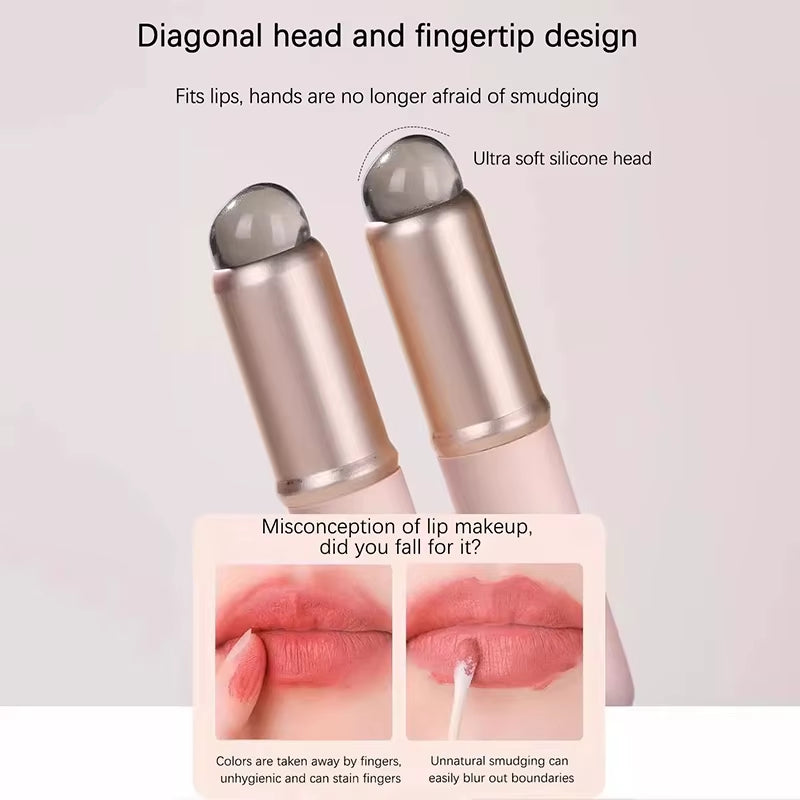 Cover Lip Mask Applicators Lip Gloss Brush Lipstick Brush Makeup Beauty Tool Mini Silicone Lip Brush Concealer Brushe With