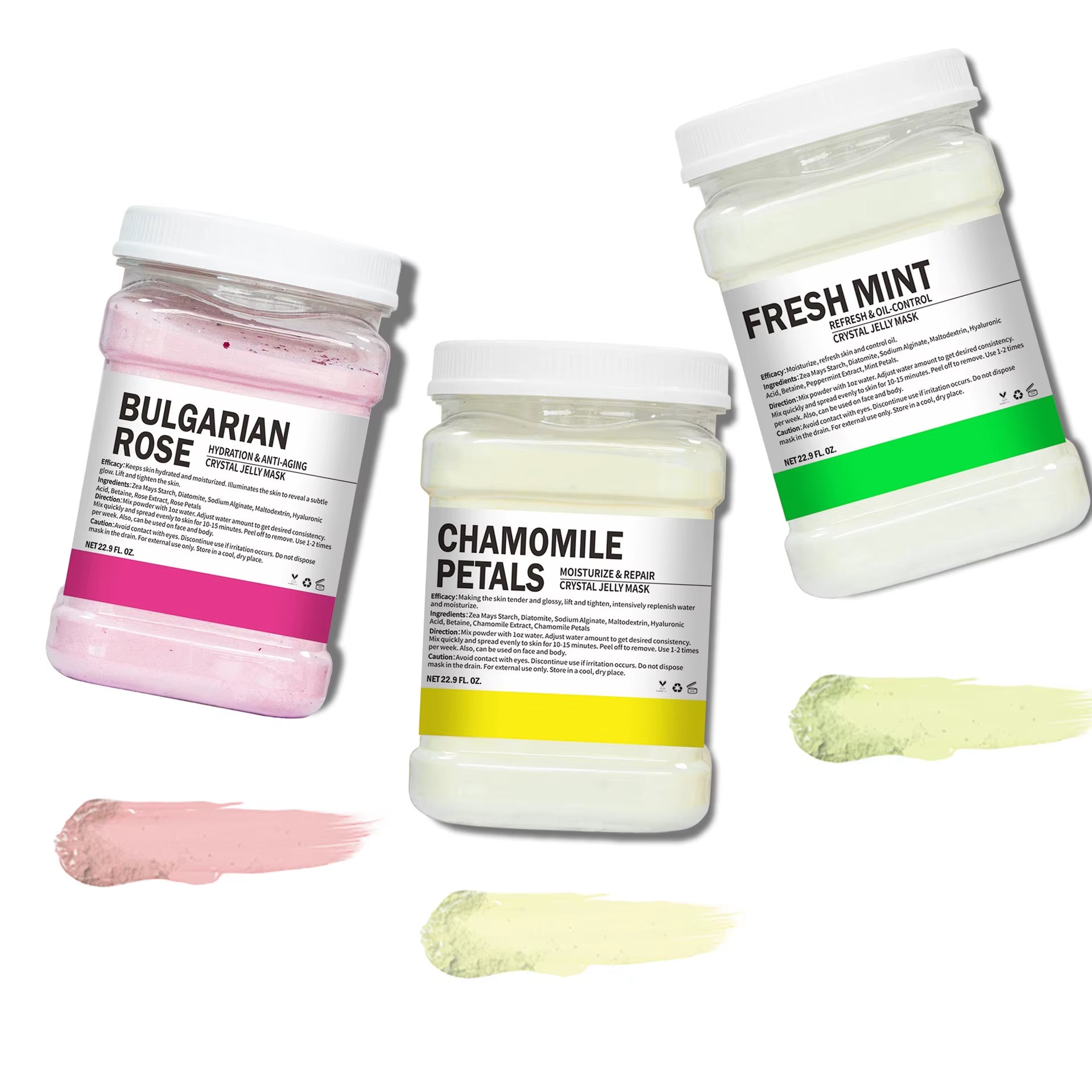 650G Enzyme Crystal Facial Mask Powder Carrot Soft Mask Powder Moisturizing Rose Petal Jelly Mask Mud Face Care Dropshipping