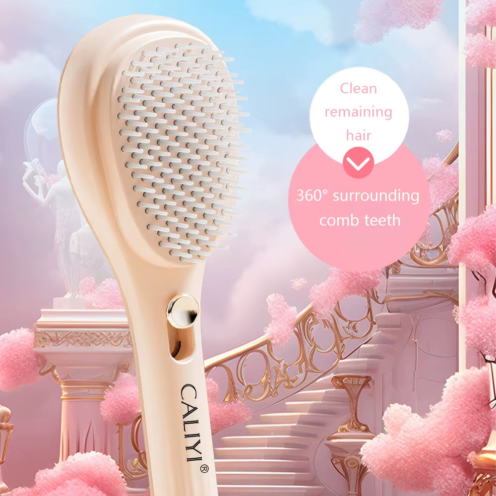 CALIYI Telescopic Magic Comb Not Stick Hair Brush Portable Fluffy Hairdressing Comb anti Static Styling Tools