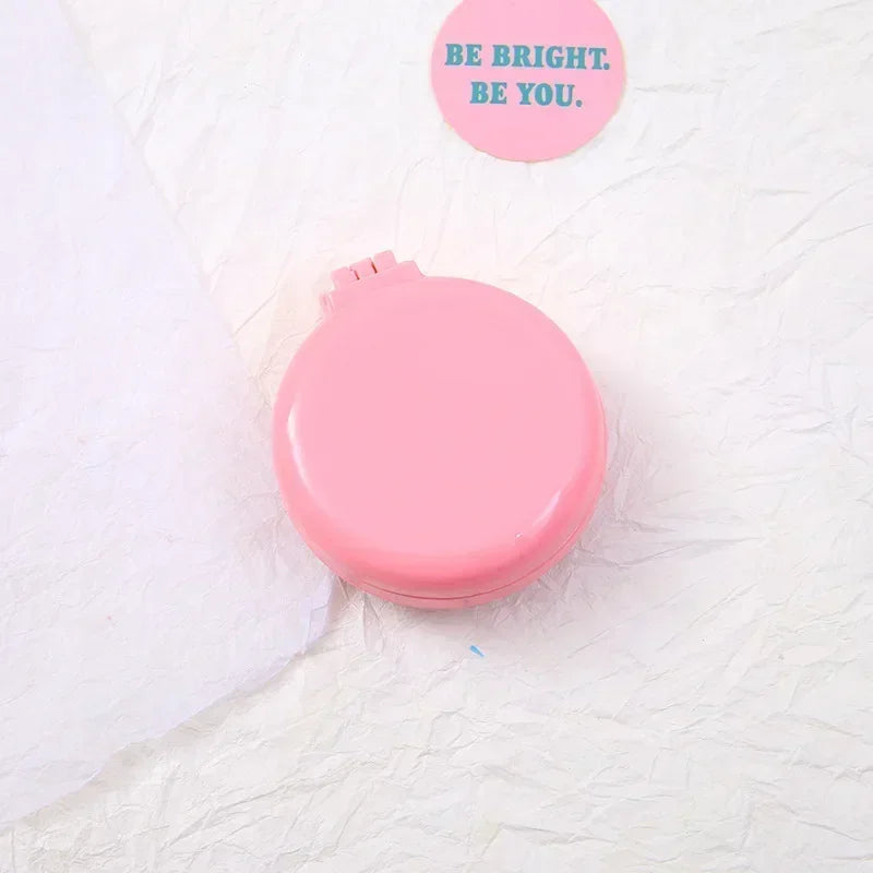 1 Pcs Small Size Hair Comb with Folding Mirror Traveling Portable Massage Folding Comb Women Girl Hair Brush Styling Tools