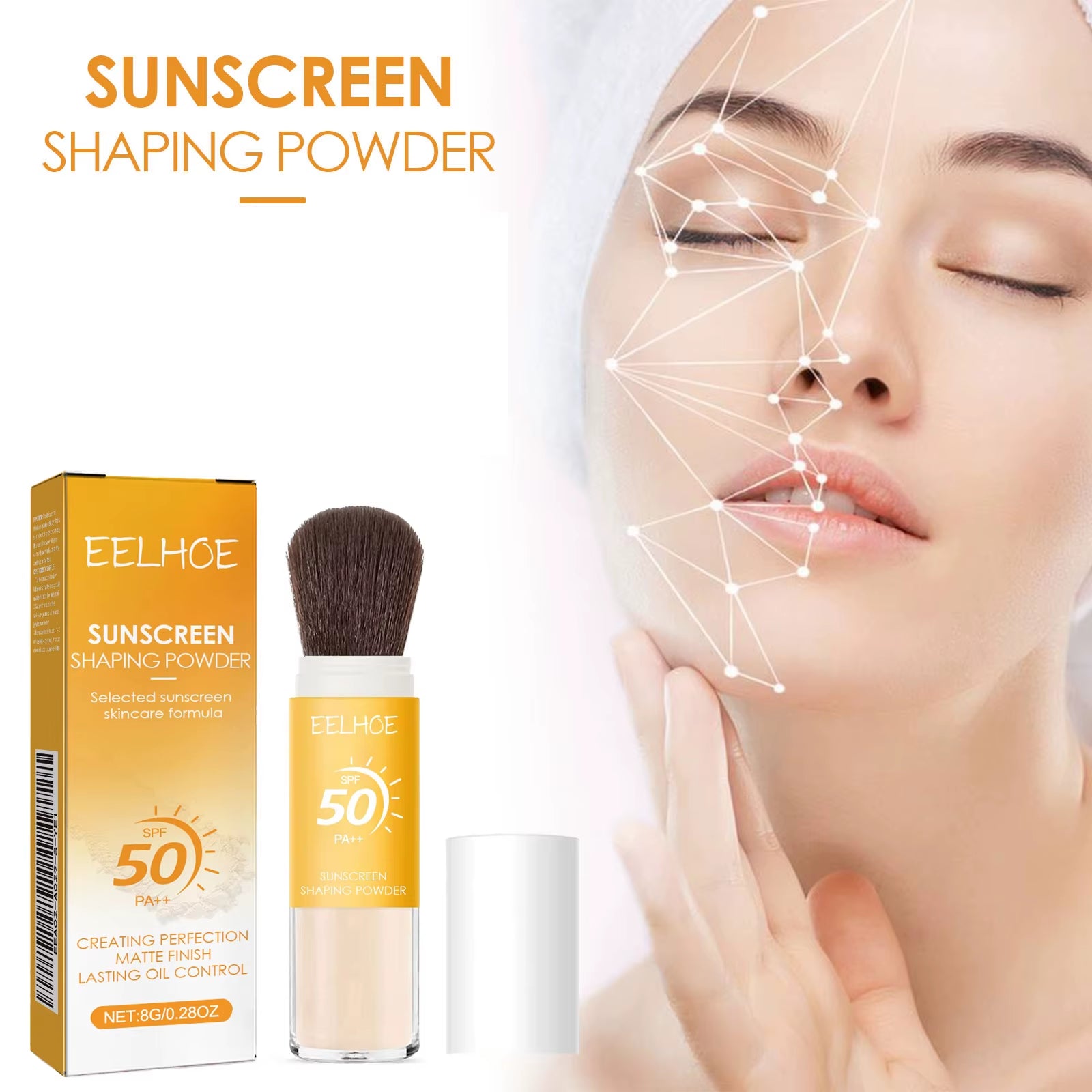 Setting Powder for Daily Makeup Natural Lightweight Breathable Oil Control Long Lasting Non Detaching Makeup Powder