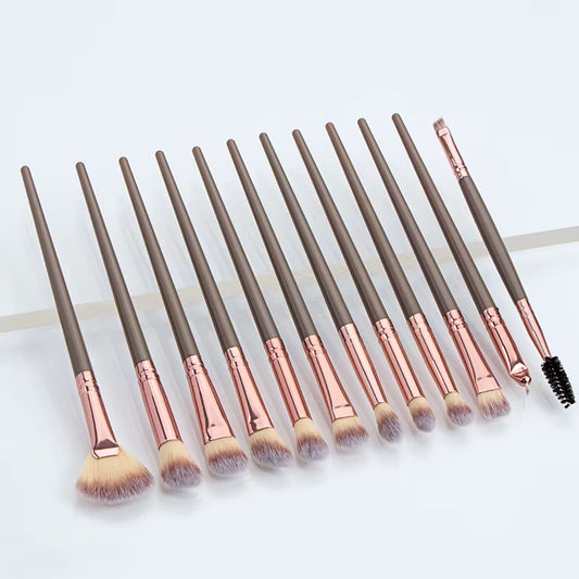 12PCS Makeup Brushes Set Brochas Maquillaje Pincel De Maquiagem Kit Rangement Maquillage Beauty Makeup Tools